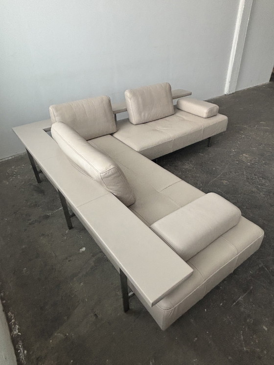 Image 1 of Canapé d'angle Rolf Benz Dono en cuir taupe