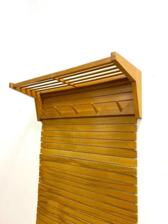 Image 1 of Retro Wall-Mounted Coat Rack, ÚLUV, 1960s, Czechoslovakia