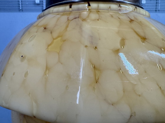 Image 1 of Lampada a sospensione marmorizzata Art Déco