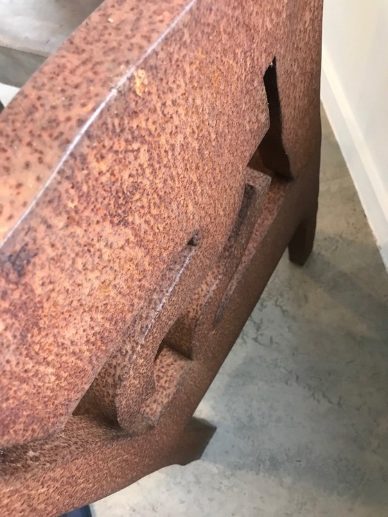 Image 1 of Klaas Gubbels, iron oxidized chair object