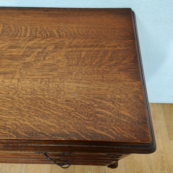 Image 1 of Cassettiera vintage in legno, comò, cassettiera, mobili da bagno