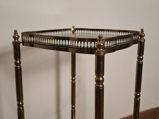 Image 1 of Carrello Bar vintage anni 60s in ottone en vetro