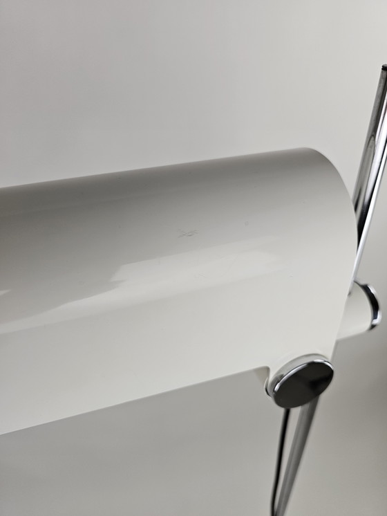 Image 1 of Lampada da terra in metallo bianco Braun Feldweg per Doria Leuchten anni '60