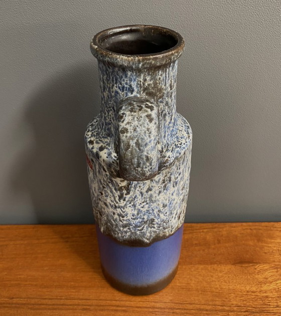 Image 1 of Vaso Scheurich blu e grigio modello 401-28