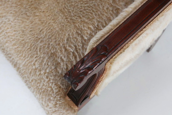 Image 1 of Ensemble de fauteuils Empire en bois d'acajou massif et peau de mouton, France 1820s