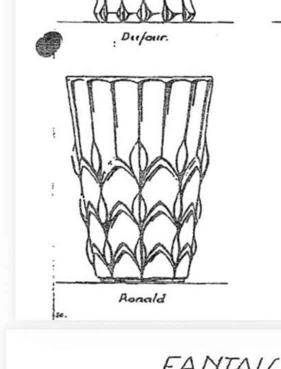 Image 1 of Val Saint Lambert – “Ronald” Vase | Art Deco  | 1935 