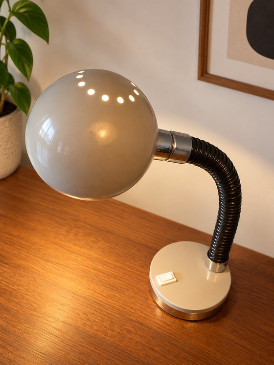 Vintage Hillebrand Space Age Tafellamp // Table Lamp – Tafellampen, Chrome, rvs (photo 5 of 5)