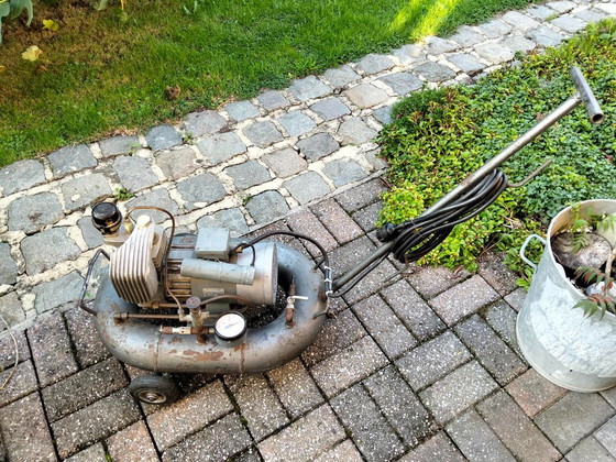 Atlas Copco Vintage Compressor Boei-tank, Decoratieve objecten, Metaal, Grijs (foto 3 van 9)