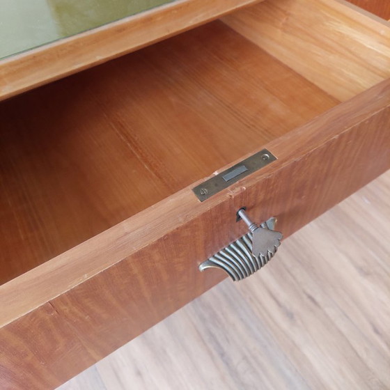 Image 1 of Maßgefertigte Kommode aus Kirschholz im Mid-Century-Stil von La Permanente