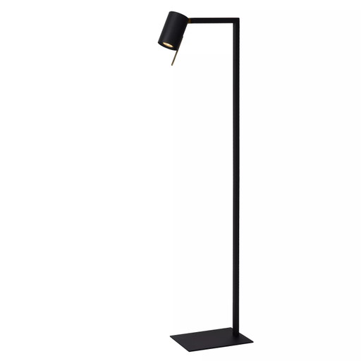 Lucide Lesley Leselampe, schwarzes Metall, GU10, neigbar