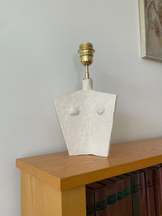 Image 1 of Franse hedendaagse keramische lamp, "Idolo" van Renzo Maar