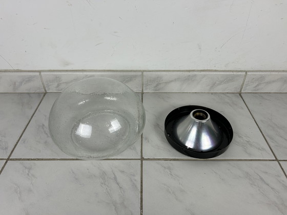 Image 1 of Lampada da parete vintage in vetro a bolle