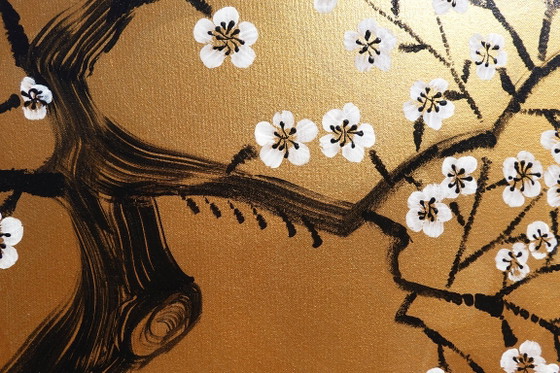 Sakura J522 - Groot Origineel Schilderij – Schilderijen & Tekeningen, Canvas (photo 15 of 18)