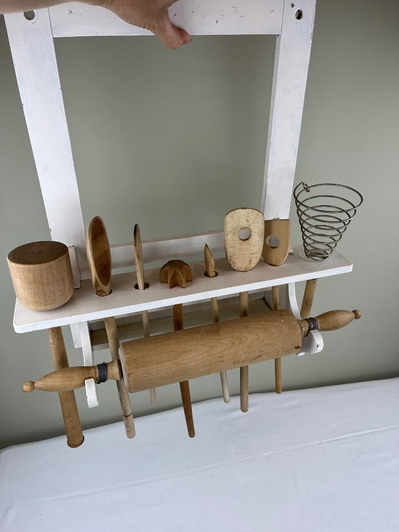 Wooden Shelf and Utensils – Kitchen accessories, Metal (photo 7 of 9)