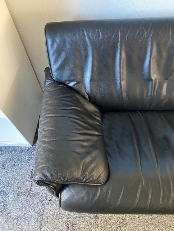 Image 1 of De Sede Sofa Schwarz Leder 3 Pers.