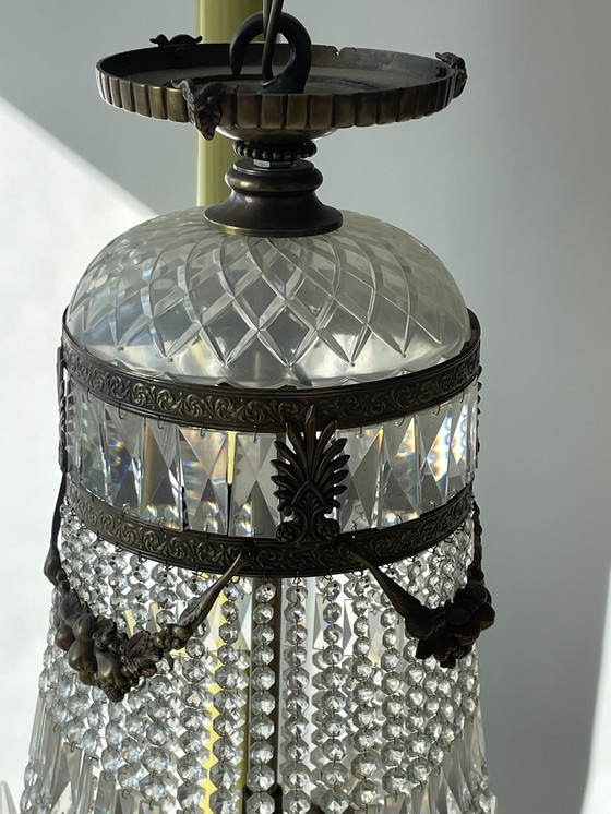 Image 1 of Lampadario a sacco di sacca di perle molto grande