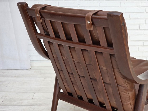 Anni '70, design danese di H.J.Wegner, poltrona schienale alto, modello GE530. – Hans Wegner, Poltrone (photo 14 of 26)
