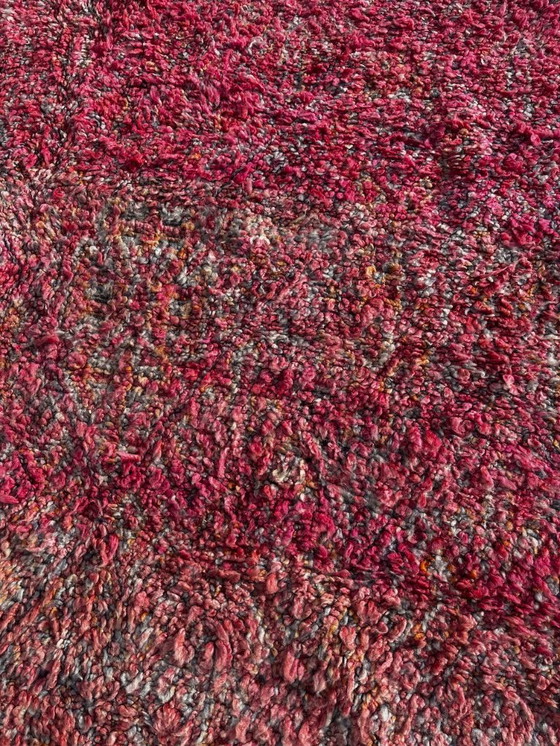 Image 1 of Authentiek roze Marokkaans vintage Boujad Berber wollen tapijt 210x300 cm