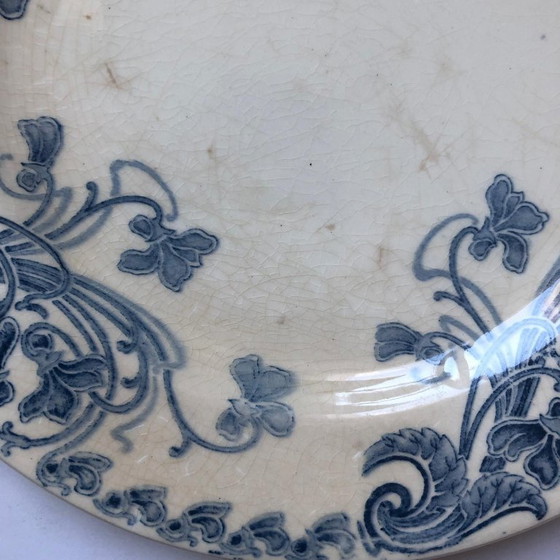 Image 1 of Flat plate in ironstone porcelain, LG Clairefontaine, Violette model