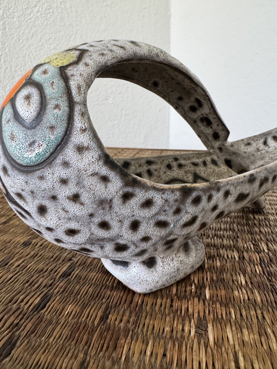 Image 1 of Keramisch sieradenbakje van Vallauris Bessone uit de jaren 60.