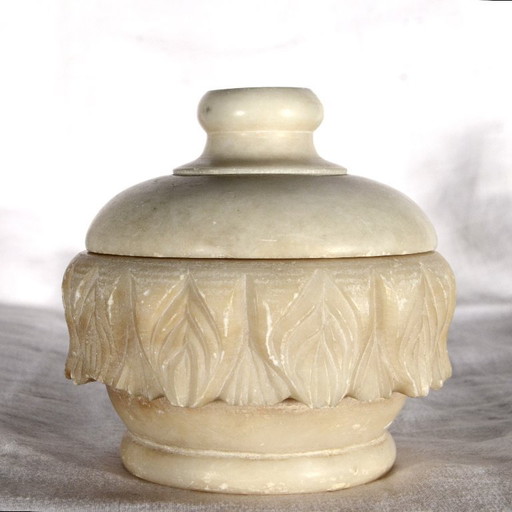 Vintage marmeren doos, 12x12 cm
