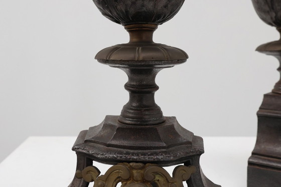 Image 1 of Englische Kaminböcke im Charles II-Stil des 20. Jahrhunderts