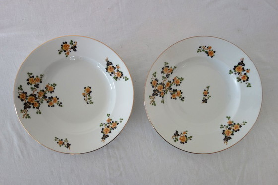 Image 1 of 2 dinner plates, soup plates, dessert plates and Legrand Limoges 1920 serving dish