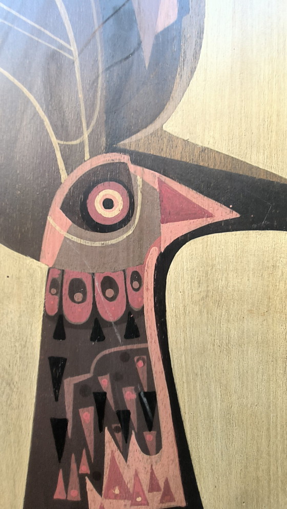 Image 1 of Dipinto di gallo su legno norvegese?