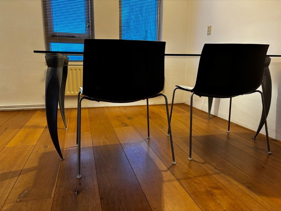 Image 1 of Hans Kolpa glass dining table