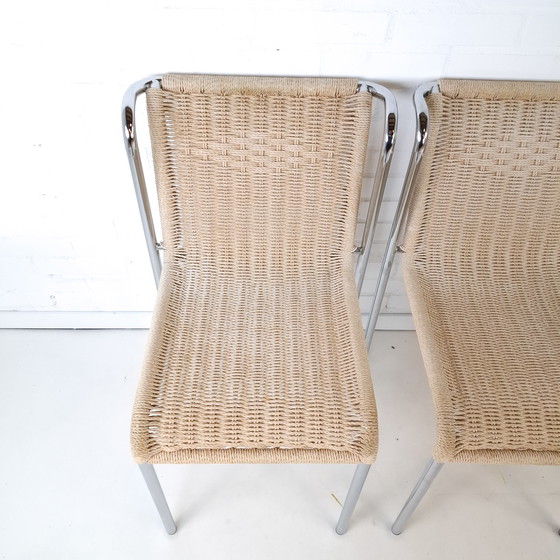 Image 1 of 4x vintage stoel Gabriele Mucchi S5 