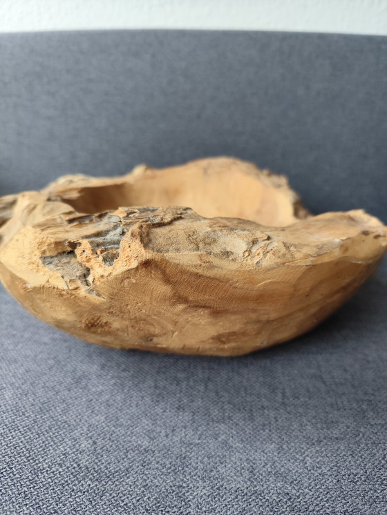 Image 1 of 🌿 Coupe en bois massif - teck, coupe en teck, décoration en bois