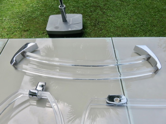 Image 1 of Bathroom set in lucite and chrome-plated brass, "Pangaud Collon" edition, France, 1970s