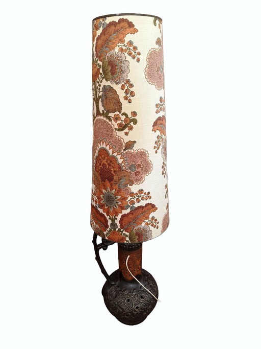 Lampadaire Vintage West Germany Fat Lava avec Base Éclairée – Années 70