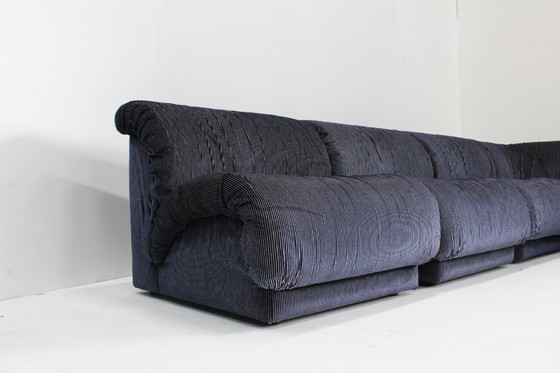 Image 1 of Vintage Italiaanse modulaire bank Doimo Salotti jaren 70 set van 7