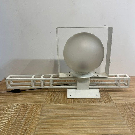 Rare Tebong Paris Outdoor Light Fixture – Architectural Design, Circa 1990 – Table lamps, Iron (photo 6 of 6)