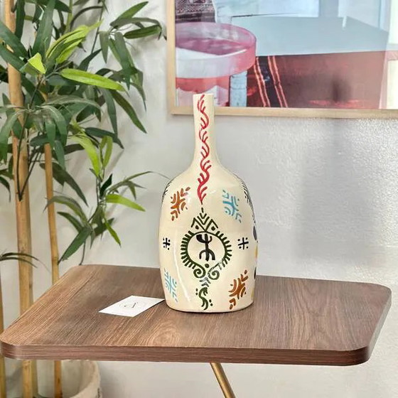 Vaso artigianale bottiglia Amazigh 4 – Vasi, Porcellana, Modern (photo 2 of 2)