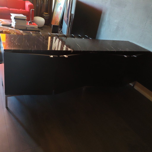 Florence Knoll Credenza Black Marble – dressoirs, Wood