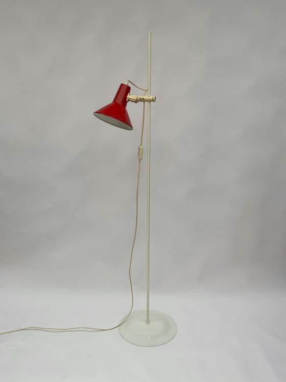 Image 1 of Woja Holland Vintage Floor Lamp – Red Dutch Design Icon