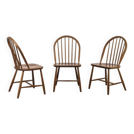 Dänische Teakholz Esszimmerstühle von Tarm Stole & Møbelfabrik, 1960er, 3er Set