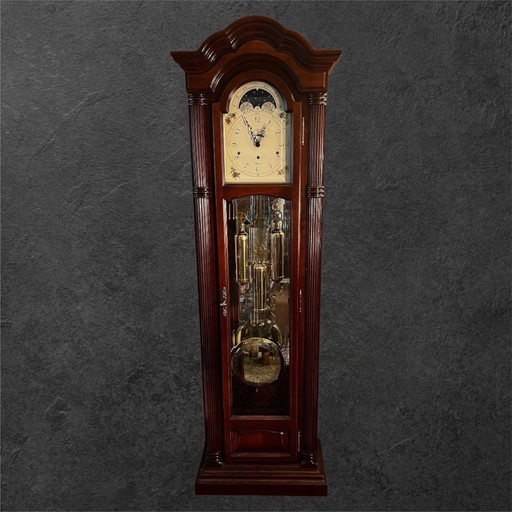 Warmink Mahagoni-Holz-Standuhr im klassischen Stil
