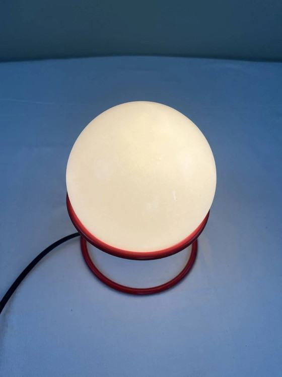 Vintage Italian design ball lamp from the 1970s. – Table lamps, Metal, Space Age (photo 5 of 17)