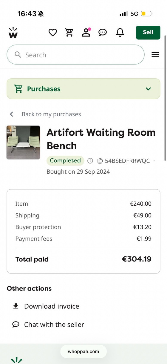 Artifort Banco de Sala de Espera – Sillones, Cotton, Metal (photo 3 of 4)
