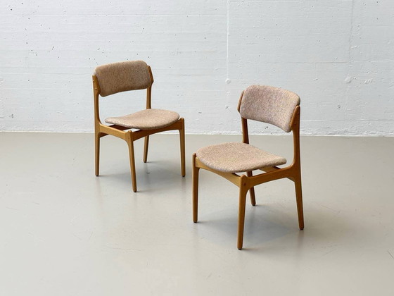 Image 1 of Set de 6 chaises modèle No.49 d'Erik Buch pour O.D. Møbler A-S au Danemark, années 1960