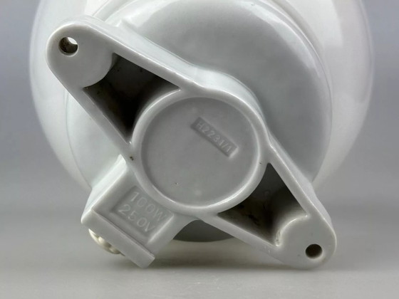 Image 1 of 50s 60s lamp lamp wall lamp cellar lamp ceramic glass Bauhaus design