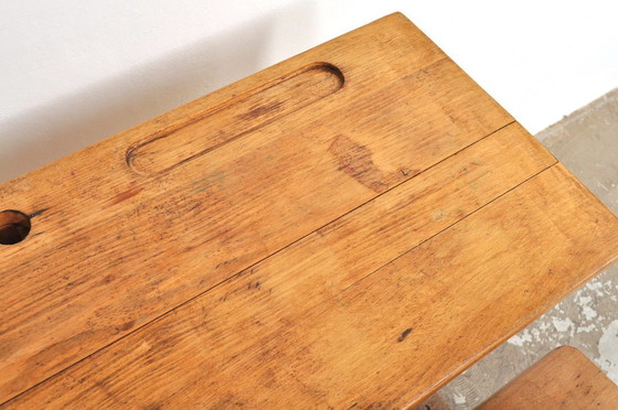 Image 1 of Banco scolastico vintage / banco scolastico anni '50