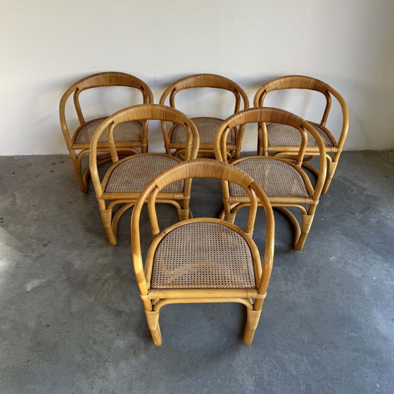 Image 1 of Chaises en bambou vintage