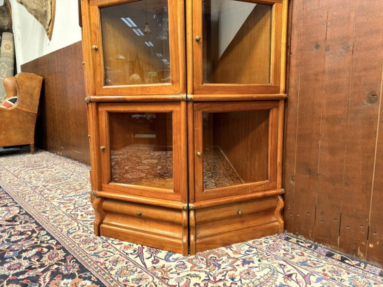 Libreria inglese semicircolare originale Globe Wernicke – Librerie, Vetro, Legno (photo 11 of 16)