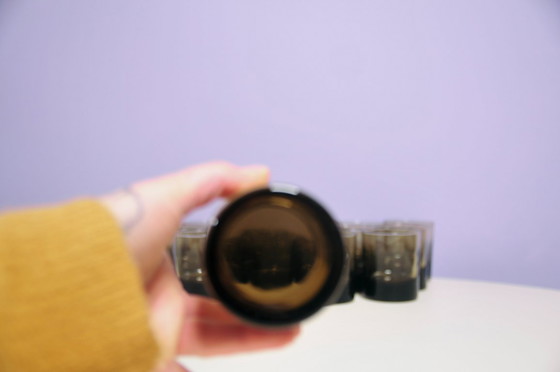 Image 1 of set x16 dark brown glasses Luminarc