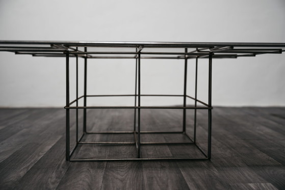 Image 1 of Steel Coffee Table Industrial Design Modernism 1970's
