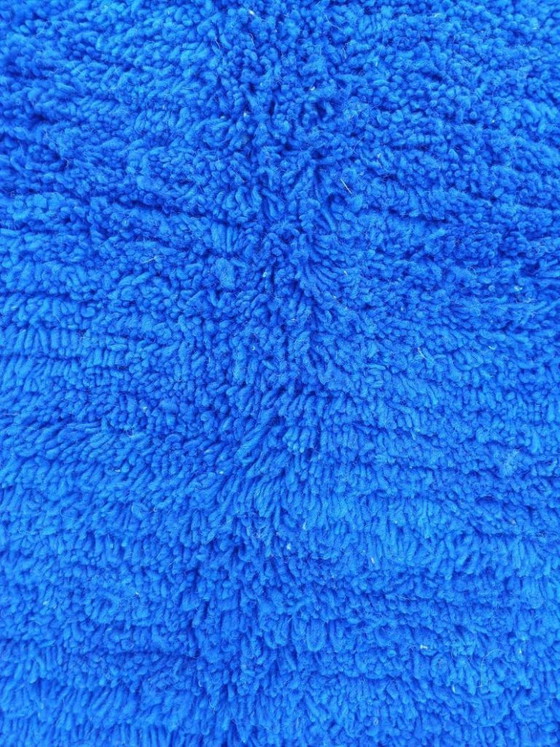 Image 1 of Handmade Moroccan blue rug 100cm x 200cm
